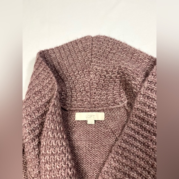 Loft faux wrap sweater in dusty purple lilac - Picture 10 of 12